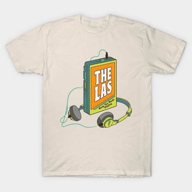 The Las / Retro Walkman Design / Retro Music Art T-Shirt by EliseOB